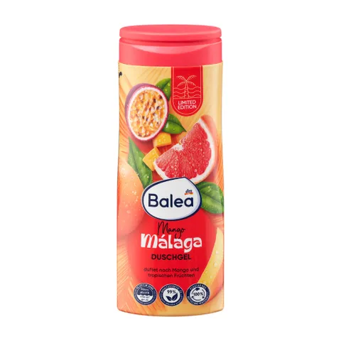Sữa Tắm Balea Mango Malaga 300ml - Hương Xoài Nhiệt Đới Thư Giãn Cho Da Nhẹ Nhàng, Phù Hợp Với Mọi Loại Da