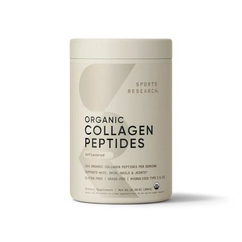 Bột Collagen Hữu Cơ Sports Research Unflavored 227g - Tăng Cường Sức Khỏe Da, Xương Khớp và Tóc, Bổ Sung Collagen Tự Nhiên