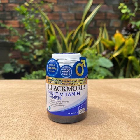 Vitamin Tổng Hợp Cho Nam Blackmores 50 Viên - Hỗ Trợ Sức Khỏe & Năng Lượng, Sản phẩm Nhập Khẩu Chính Ngạch Từ Úc