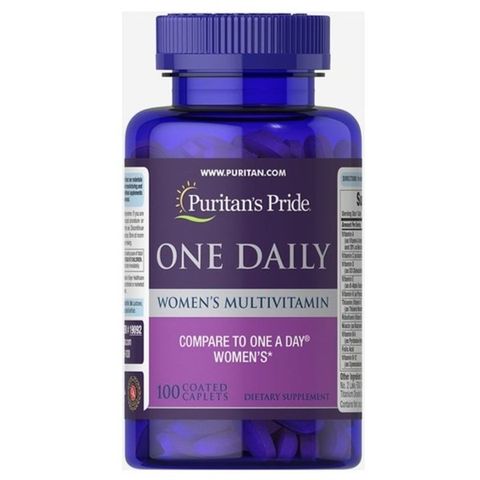 Viên Uống Multivitamin Nữ Puritan’s Pride One Daily - 100 Viên Tăng Cường Sức Khỏe Cho Phái Đẹp
