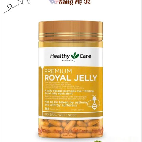 Healthy Care Royal Jelly 1000mg - Viên uống tăng cường sức khỏe và miễn dịch, hỗ trợ phục hồi sức khỏe tốt nhất - 365 viên