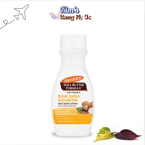 Sữa Dưỡng Thể Palmer's Bơ Hạt Mỡ 250ml - Dưỡng Ẩm Chuyên Sâu, Làm Đều Màu Da, Vitamin E, Hương Thơm Ngọt Ngào