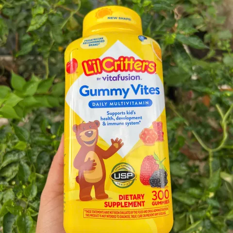 Kẹo Gummy Vites L’il Critters Bổ Sung Vitamin cho Trẻ Em - 300 Viên, Hỗ Trợ Sức Khỏe và Phát Triển Tối Ưu
