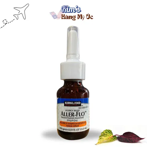 Dung Dịch Xịt Mũi Hỗ Trợ Phục Hồi Viêm Xoang Aller - Flo Kirkland Signature, Xuất Xứ Mỹ, Thực Phẩm Chức Năng Cho Mũi Thoải Mái