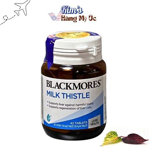 Viên uống bổ gan Blackmores Milk Thistle 42 viên - Hỗ trợ chức năng gan, bảo vệ gan khỏi độc tố, hàng nhập khẩu chính ngạch