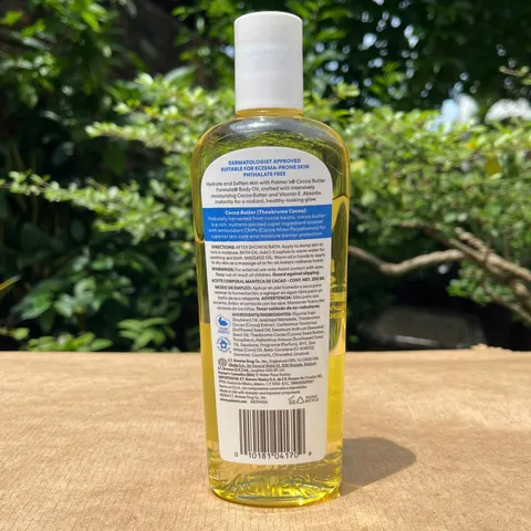 Dầu Dưỡng Thể Palmer's Cocoa Butter 250ml - Dưỡng ẩm, Làm mềm da với Vitamin E, Hương thơm nhẹ, Sử dụng Tắm và Dưỡng Tóc