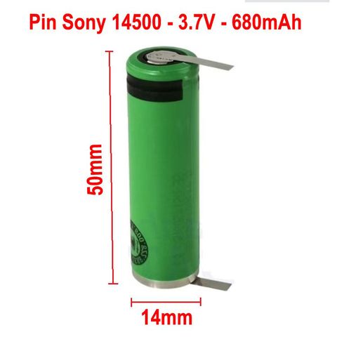 Pin Sạc Sony 14500 3.6V 680mAh - Được Sử Dụng Cho Bàn Chải Đánh Răng, Tông Đơ, Máy Cạo Râu - Pin Lithium Chất Lượng Cao
