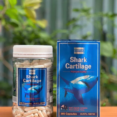 Viên uống hỗ trợ xương khớp Costar Shark Cartilage 750mg - Giúp giảm đau, sưng viêm khớp, cải thiện vận động cho người lớn tuổi và vận động viên