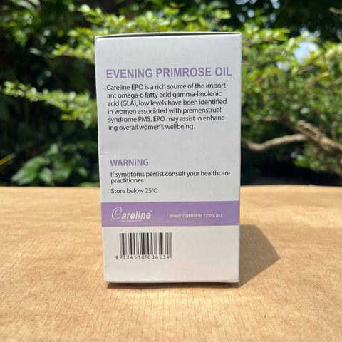 Tinh Dầu Hoa Anh Thảo Careline 1000mg - 60 Viên Nang Mềm Cân Bằng Nội Tiết Tố Nữ và Làm Đẹp Da