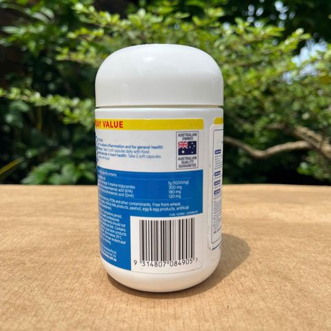 Dầu Cá Không Mùi Nature's Way - Viên Nang Omega 3 EPA DHA Hỗ Trợ Sức Khỏe Tim Mạch, Não Bộ Và Thị Giác (80 Viên)