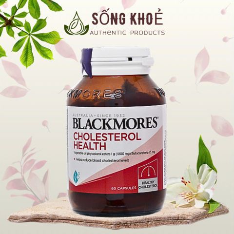 Viên uống Blackmores Cholesterol Health 60 viên - Hỗ trợ tim mạch, giảm hấp thu cholesterol, tốt cho người có vấn đề mỡ máu
