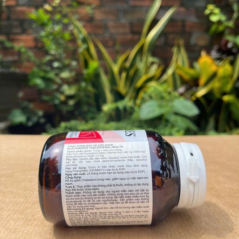 Viên uống Blackmores Cholesterol Health 60 viên - Hỗ trợ tim mạch, giảm hấp thu cholesterol, tốt cho người có vấn đề mỡ máu