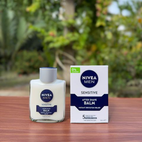 Dưỡng Da Sau Cạo Râu Nivea Men Sensitive After Shave Balm 100ml - Không Cồn, Giảm Kích Ứng, Cấp Ẩm Cho Da Nhạy Cảm