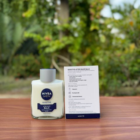 Dưỡng Da Sau Cạo Râu Nivea Men Sensitive After Shave Balm 100ml - Không Cồn, Giảm Kích Ứng, Cấp Ẩm Cho Da Nhạy Cảm