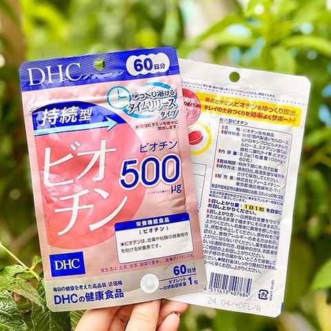 Đẹp da tóc móng DHC Biotin 500μg Nhật Bản 60 viên