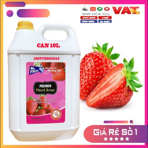 Nước Rửa Tay Sát Khuẩn Premium Mr Fresh Hàn Quốc 10L - Hương Thảo Mộc, Diệt Khuẩn, Dùng Cho Nhà Hàng, Bệnh Viện