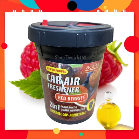 Sáp Thơm Cao Cấp Acana 130g Hương Quả Đỏ - Khử Mùi, Thơm Ngát cho Xe Hơi, Phòng Ngủ, Tủ Quần Áo - Xuất Xứ Hàn Quốc