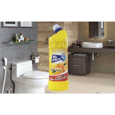 Chai tẩy vệ sinh Toilet đậm đặc Mr.Fresh 900ml - Hương Chanh Sả và Cam Quýt, Diệt Trùng 99.9% và Khử Mùi Hiệu Quả