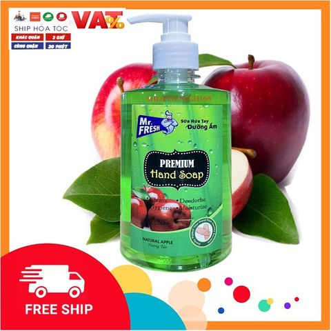 Nước Rửa Tay Khử Mùi Mr.Fresh 500ml Hương Quế - Sạch Khuẩn, Thơm Mát, Dịu Nhẹ, Chăm Sóc Da Tay Hiệu Quả