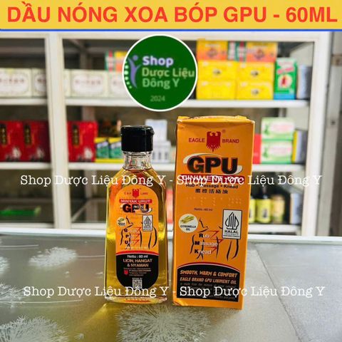 Dầu Xoa Bóp MINYAK URUT GPU 60ml - Giảm Đau Cơ Bắp, Đau Khớp, Thể Thao, Hỗ Trợ Lưu Thông Máu Từ Tinh Dầu Thiên Nhiên