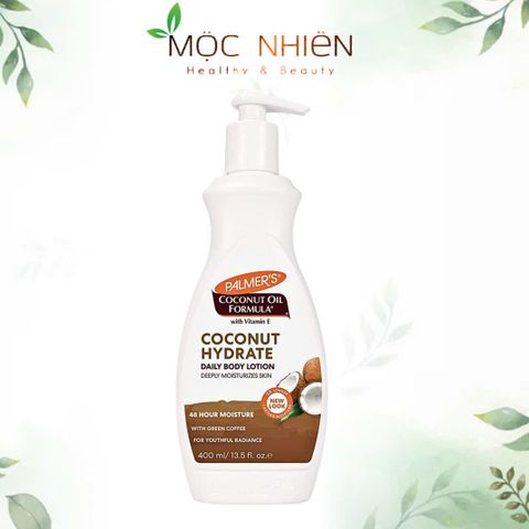 Sữa Dưỡng Thể Palmer’s Dầu Dừa 400ml - Giải Pháp Dưỡng Ẩm Sâu, Phục Hồi Da Khô, Không Chất Độc Hại - Hương Dừa Ngọt Dịu Dễ Chịu