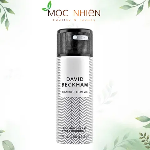 Xịt Khử Mùi David Beckham Classic Homme 150ml - Hương Nước Hoa Nam Cao Cấp, Tự Tin, Hiện Đại và Gỗ Cay