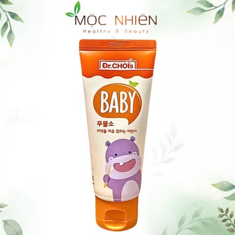 Kem Đánh Răng Trẻ Em Dr. Choi's 60g - An Toàn Cho Trẻ 6-36 Tháng, Chiết Xuất Tự Nhiên, Dịu Nhẹ, Bảo Vệ Răng Sữa