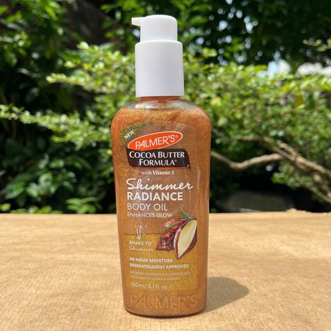 Dầu Dưỡng Thể Palmer's Cocoa Butter Shimmer Radiance 150ml - Hiệu Ứng Ánh Nhũ Giúp Da Rạng Rỡ, Dưỡng Ẩm Sâu, Phù Hợp Mọi Tông Da