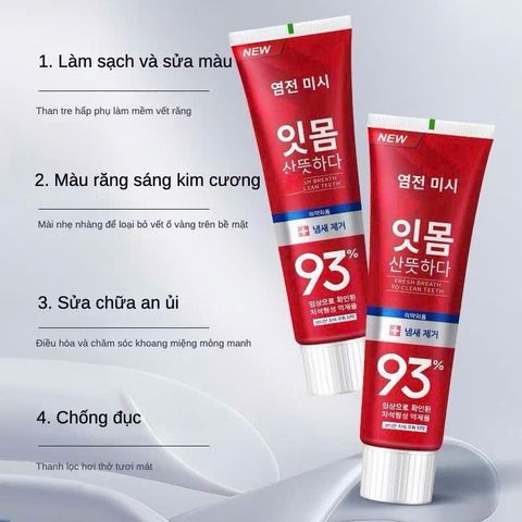 Kem Đánh Răng Median Dental IQ - Giúp Răng Trắng Sáng & Hơi Thở Thơm Mát - Sản Phẩm Chăm Sóc Răng Miệng Từ Hàn Quốc