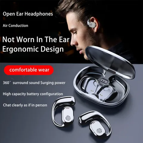 Tai Nghe Bluetooth Không Dây GT280 V5.3 Chống Nước - Âm Thanh HIFI Stereo Cho iPhone & Android, Thời Gian Nghe Lên Đến 9.5 Giờ