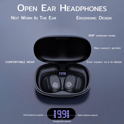 Tai Nghe Bluetooth Không Dây GT280 V5.3 Chống Nước - Âm Thanh STEREO HIFI Cho iPhone và Android, Thời Gian Chạy 9.5 Giờ