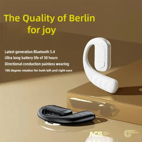 Tai Nghe Bluetooth V5.4 T30 Không Dây - Giảm Tiếng Ồn, Pin Trâu, Âm Thanh Stereo Dành Cho Lái Xe, Shipper, Kinh Doanh