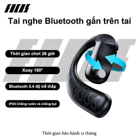 Tai Nghe Bluetooth V5.4 T30 Giảm Tiếng Ồn Không Dây - Âm Thanh Stereo Thể Thao, Pin Trâu Dành Cho Lái Xe Shipper