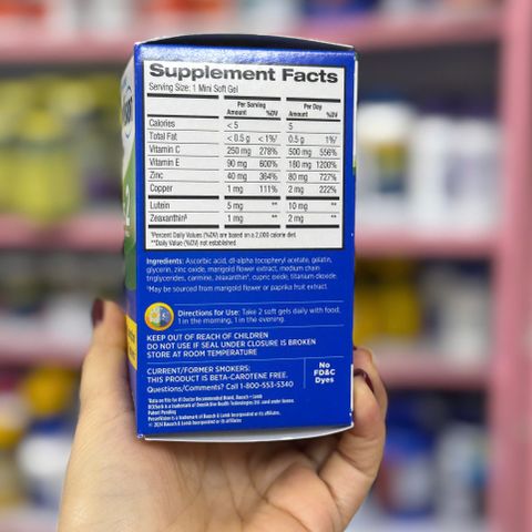 Viên Uống Bổ Mắt PreserVision Areds 2 Formula - Hỗ Trợ Thị Lực, Chống Lão Hóa Mắt Cho Người Già