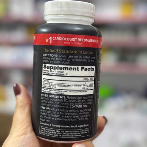 Qunol Ultra CoQ10 100mg 90 Viên/120 viên – Tăng Cường Năng Lượng và Bảo Vệ Tim Mạch Hiệu Quả, Hỗ Trợ Chống Oxy Hóa