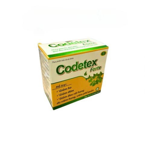 Viên uống CODETEX FORTE - Hỗ trợ giảm ho, đờm và đau họng, hộp 100 viên từ ROXTECH, thực phẩm chức năng an toàn cho sức khỏe