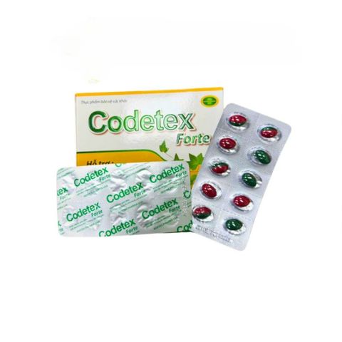 Viên uống CODETEX FORTE - Hỗ trợ giảm ho, đờm và đau họng, hộp 100 viên từ ROXTECH, thực phẩm chức năng an toàn cho sức khỏe