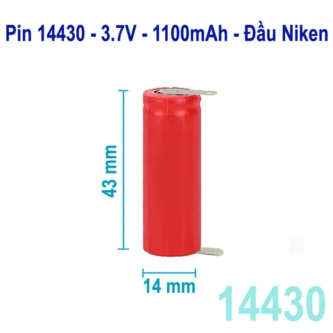 Pin Lithium 14430 3.6V 1100mAh - Dùng cho Tông Đơ, Máy Cạo Râu, Bàn Chải Đánh Răng và Nhiều Thiết Bị Điện Tử Khác