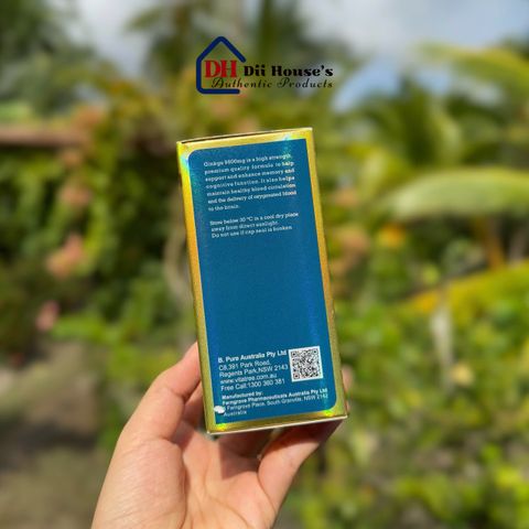 Viên Uống Tăng Tuần Hoàn Não Vitatree Maxi Ginkgo 9500mg - 60 Viên Bổ Não Từ Thiên Nhiên, Cải Thiện Trí Nhớ và Giấc Ngủ