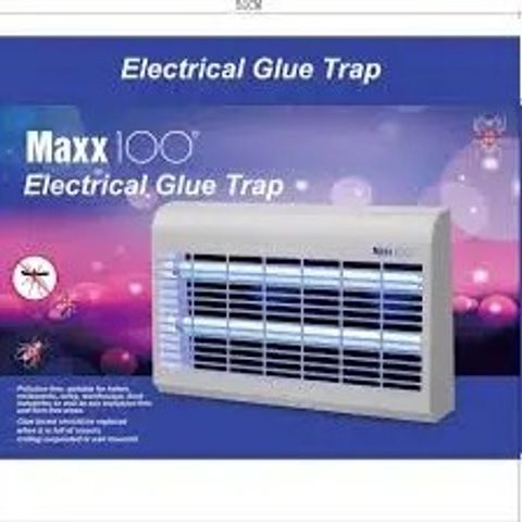 Đèn Bẫy Côn Trùng Maxx 100 - Hiệu Quả Tấm Keo Dính, Diệt Mũi Chống Vỡ, Phạm Vi 100m2, An Toàn Đạt Tiêu Chuẩn CE