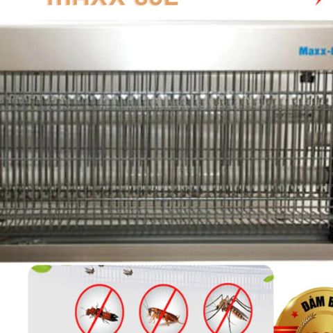 Đèn diệt côn trùng Maxx 80E - Bẫy muỗi hiệu quả 95% với ánh sáng UV an toàn, vùng hoạt động 80-100m2, tiết kiệm điện, chống ồn.