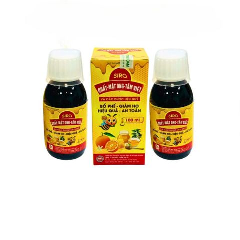 Siro Ho Tâm Việt Quất Mật Ong 100ml - Hỗ Trợ Giảm Ho, Đau Rát Họng, Bổ Phế Tự Nhiên Cho Bé và Người Lớn