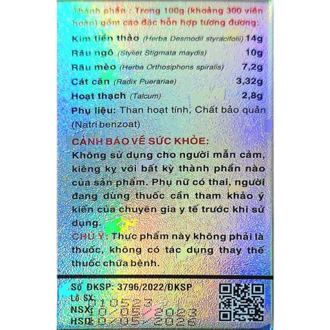 Viên hoàn Tan Sỏi Kim Nguyên - Giải pháp tự nhiên hỗ trợ làm tan sỏi mật và sỏi thận, tăng cường lợi tiểu hiệu quả.