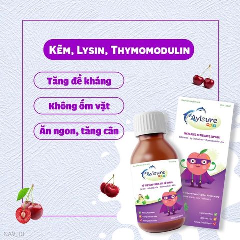 Siro Avisure Muno 100ml - Kháng sinh tự nhiên cho bé, Tăng cường sức đề kháng và hỗ trợ miễn dịch hiệu quả