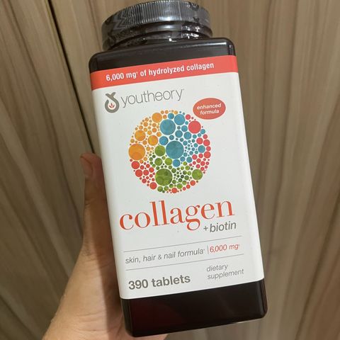 Viên Uống Youtheory Collagen + Biotin 390 Viên - Hỗ Trợ Đẹp Da, Tóc, Móng Và Ngăn Ngừa Lão Hóa - Sản Phẩm Hàng Mỹ Chất Lượng Cao