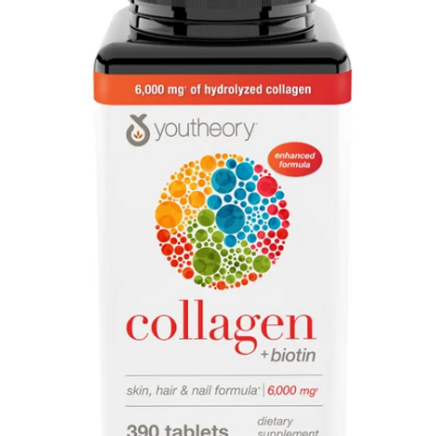 Viên Uống Youtheory Collagen + Biotin 390 Viên - Hỗ Trợ Đẹp Da, Tóc, Móng Và Ngăn Ngừa Lão Hóa - Sản Phẩm Hàng Mỹ Chất Lượng Cao