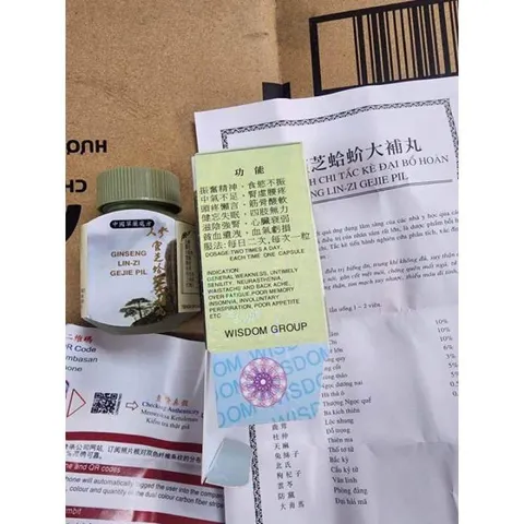 Nhân Sâm Linh Chi Tắc Kè Đại Bổ Hoàn Wise - Hỗ Trợ Tăng Cân, Ăn Ngon, Ngủ Ngon - Sản Phẩm Dinh Dưỡng Từ Thiên Nhiên 30 Viên