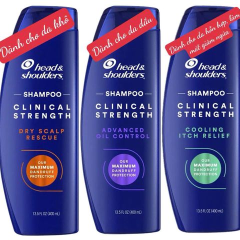 Dầu gội tóc gàu Head & Shoulder 400ml bản Mỹ