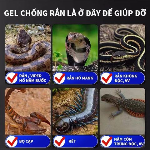 Gel Đuổi Rắn 100g - Chống Rắn Hiệu Quả - An Toàn Cho Gia Đình và Môi Trường Ngoài Trời