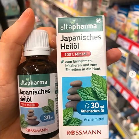 Tinh Dầu Bạc Hà Altapharma Japanisches Heilöl 30ml - Hỗ Trợ Tiêu Hóa, Giảm Đau, Xuất Xứ Đức